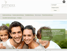 Tablet Screenshot of primexx-finanz.de